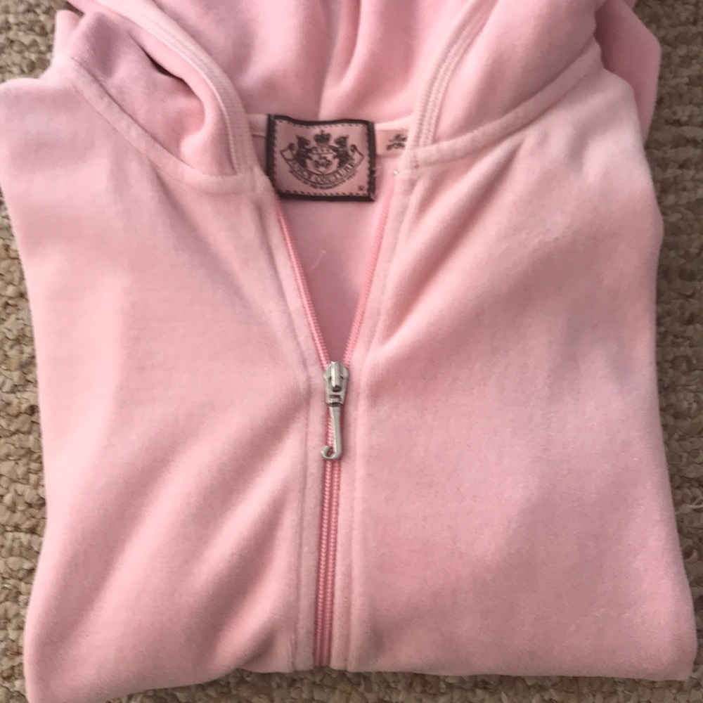 Light pink Juicy Couture zip up